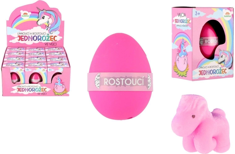 Schlüpfender und wachsender Einhorn aus dem Ei 6 cm – magische Überraschung für Kinder