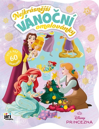 Disney Prinzessinnen Weihnachts-Malbuch mit Stickern