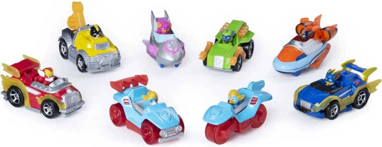8 Fahrzeuge mit Paw Patrol Helden
