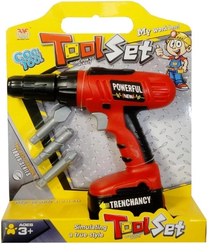 Elektrische Kinderbohrmaschine mit Bits