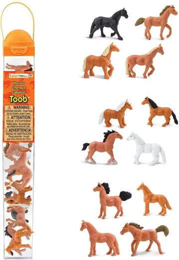 Safari Ltd. Toobs Pferdefiguren – 12 Stück
