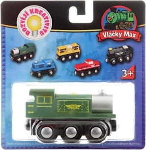 Züge Max grüne Lokomotive