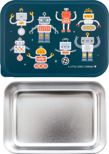 A Little Lovely Company Edelstahl-Lunchbox mit Deckel – Roboter