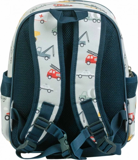 A Little Lovely Company Kindergartenrucksack für Kinder – Fahrzeuge
