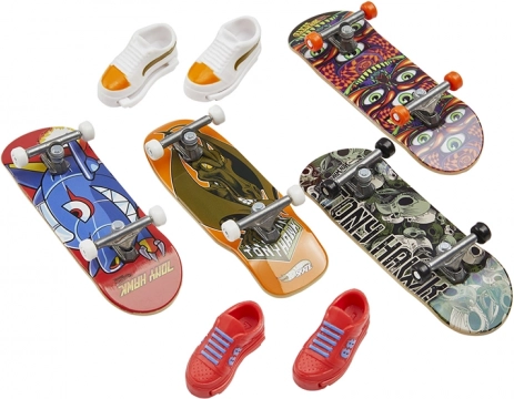 HOT WHEELS Skate Fingerboard-Set mit Boots – Multipack