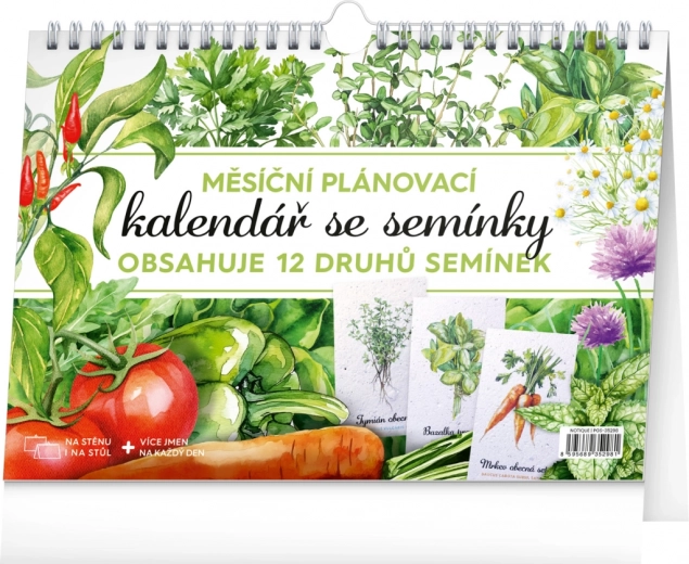 Notique Monatsplaner Kalender mit Samen 2026