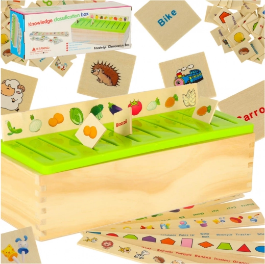 Holzlern-Sorter – ordne Bilder und Formen zu