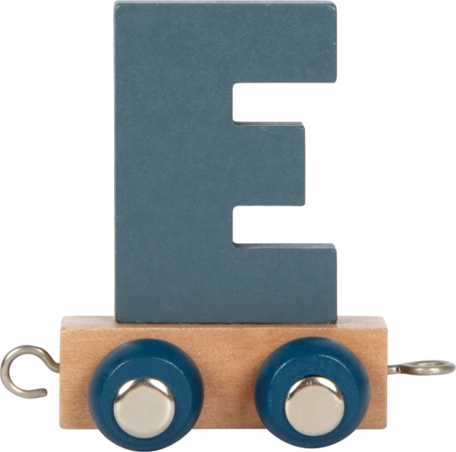 Kleiner Fuß Polarzug Alphabet Buchstabe E