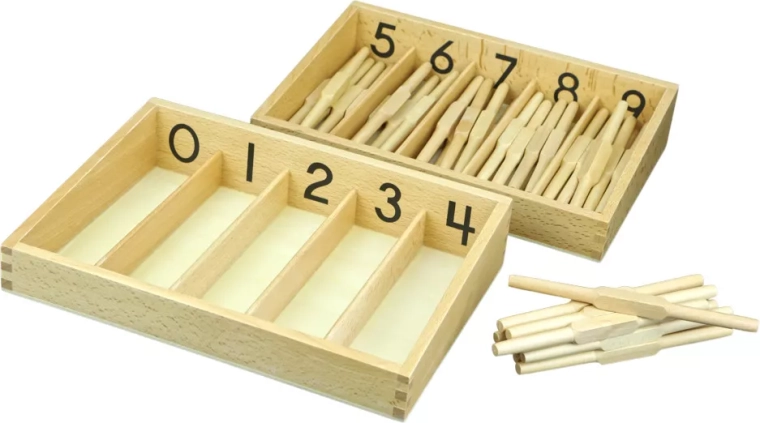 Schachtel mit Spindeln