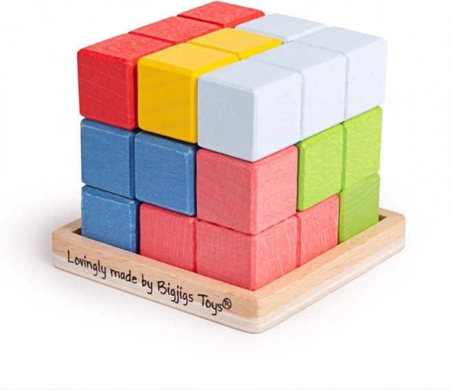 Bigjigs Toys Holzpuzzlewürfel