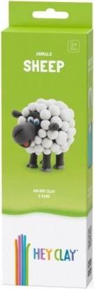 HEY CLAY Modelliermasse – Set Tiere: Schäfchen