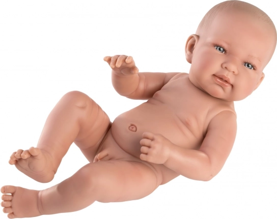 Llorens 73801 NEW BORN JUNGE – realistische Babypuppe mit Ganzkörper-Vinyl – 40 cm