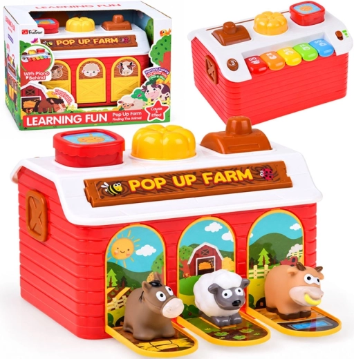 Interaktive Lernfarm mit Klavier und Tierchen