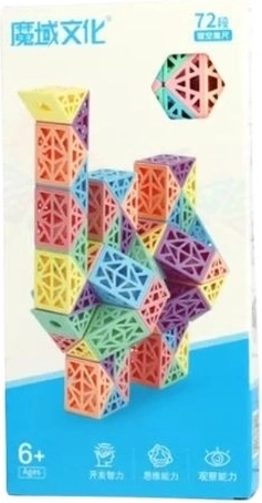 Baukasten in der Box, 72 pastellfarbene Teile