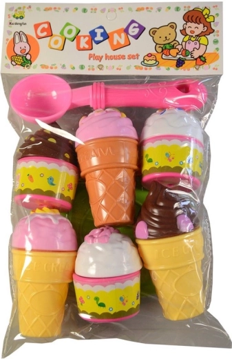 Eiscreme-Set mit Zubehör