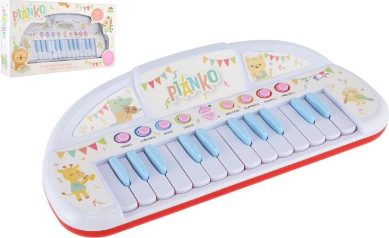 Kinderklavier mit Tiermotiven und Batteriebetrieb
