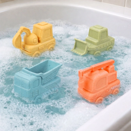 Badespaß – die Fahrzeuge schwimmen und spritzen