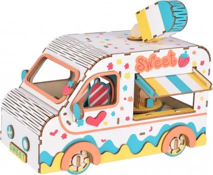 Holz-3D-Puzzle – Eiswagen WOODCRAFT