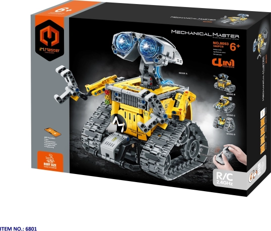 IM.Master Baukasten Roboter WALL-E 4in1 RC-Fernbedienung/App 15,5×21×19,5 cm