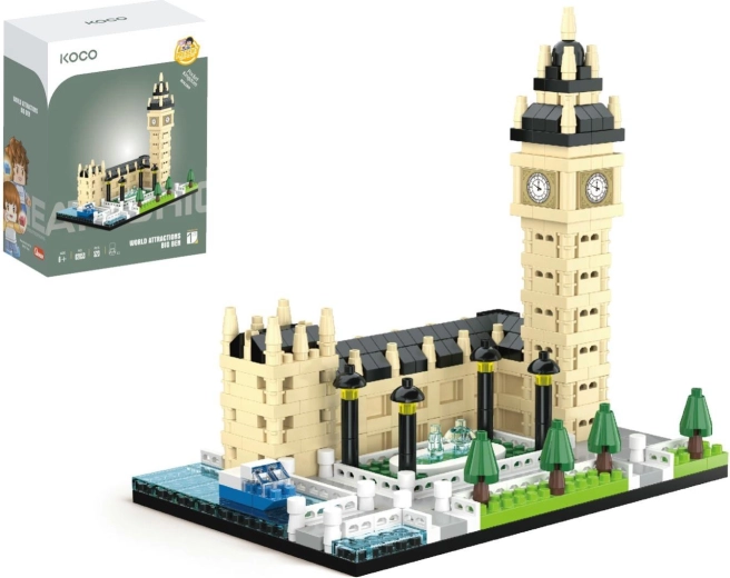 KOCO Mini-Bausatz Big Ben, 523 Teile und 2 Figuren