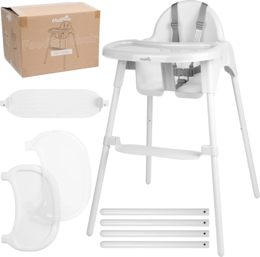 Kinderhochstuhl Keri Weiß 2-in-1