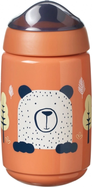 Superstar auslaufsicherer Becher mit weichem Trinkaufsatz Rot 390ml für Kinder ab 12 Monaten
