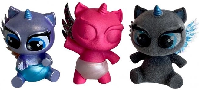 Sammelbares Einhorn-Baby im Hörnchen UNICONES