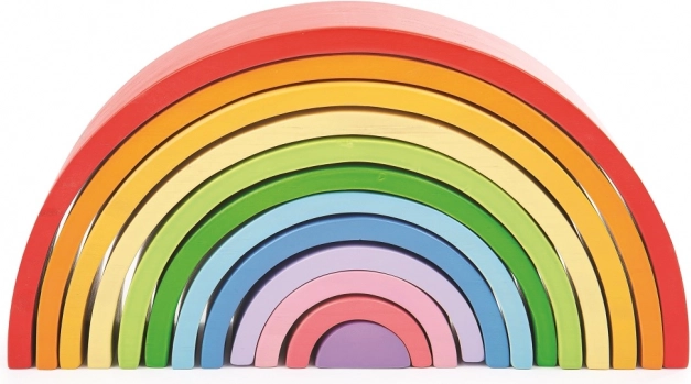 Großer Holz-Regenbogen zum Stapeln BIGJIGS BABY
