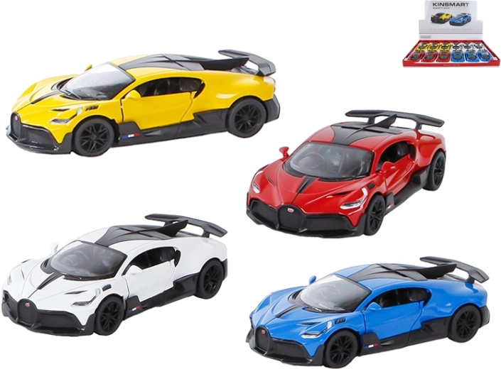 Metallmodellauto Bugatti Divo mit Rückzug von Kinsmart