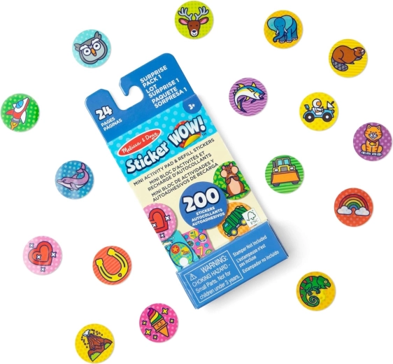 Sticker WOW Ergänzungsset Überraschung 200 Aufkleber Melissa & Doug