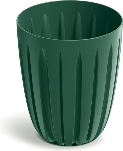 Blumentopf in Dunkelgrün 23,6 cm mit Inneneinsatz