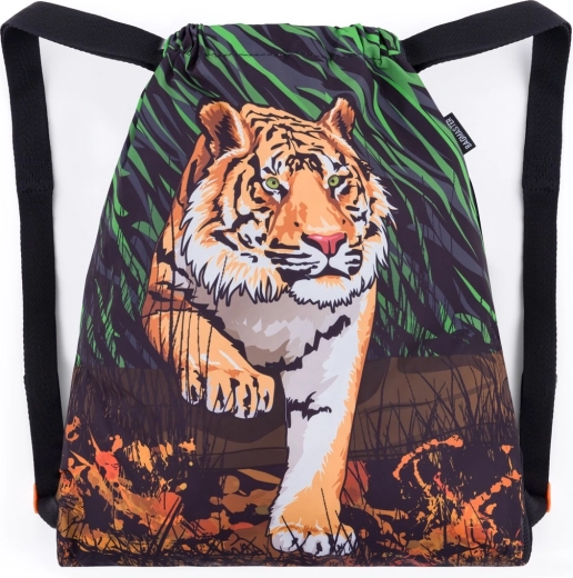 Bagmaster Schulbeutel für Hausschuhe und Sport beta 24 b Tiger