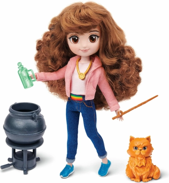 Harry Potter Modepuppe Hermine mit Zubehör 20 cm