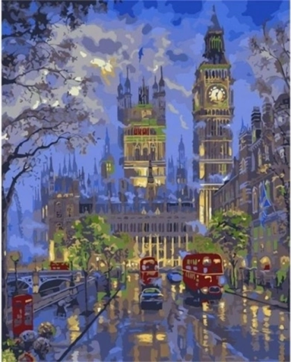 Norimpex Malen nach Zahlen London bei Nacht 40 × 50 cm