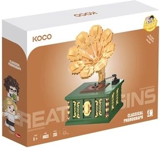 KOCO Retro-Grammophon – Bauset mit 2351 Teilen