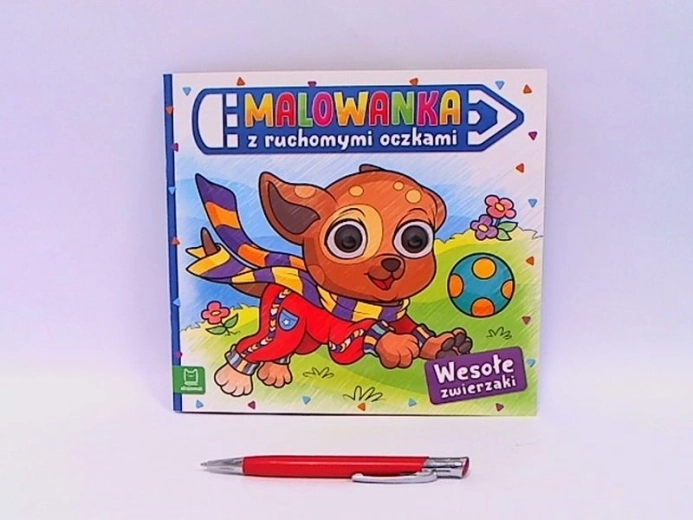 Malbuch mit Wackelaugen – Fröhliche Tiere