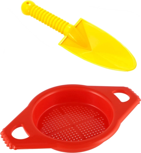 Lori Kinder-Sandspiel-Set Schaufel/Spaten 25 cm mit Sandsieb - 1 Set
