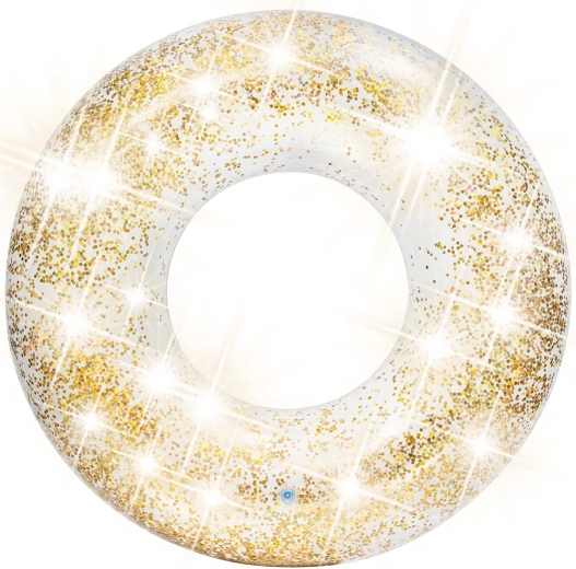 Goldener Glitzer, der auf jeder Wasseroberfläche strahlt