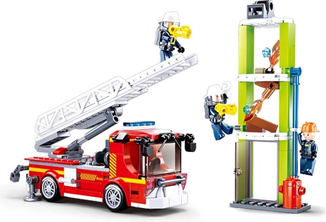 Sluban Feuerwehrwagen mit Teleskopleiter