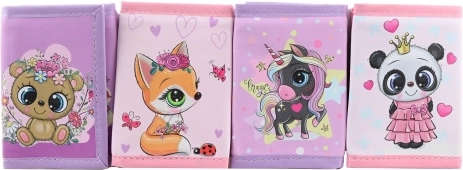 Brieftasche mit Tiermotiven mit Klettverschluss