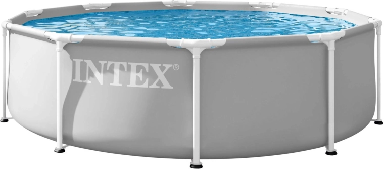 Intex Gartenpool mit Rahmenkonstruktion 305 × 76 cm grau