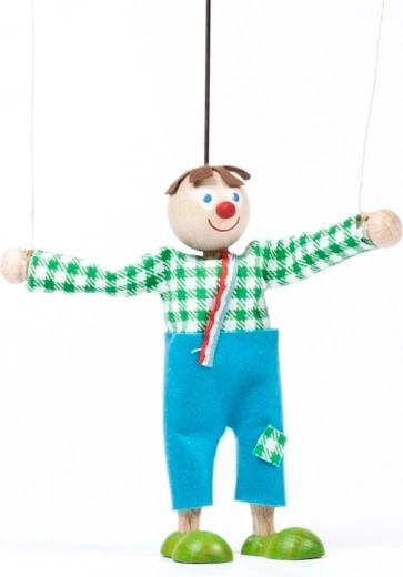 Holzmarionette Junge Hänsel – Marionette 12 cm