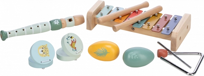 Set aus Kinder-Musikinstrumenten