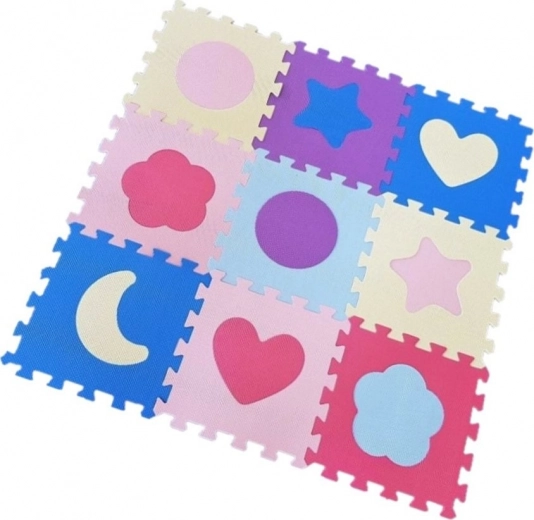 Schaumpuzzle Pastellformen