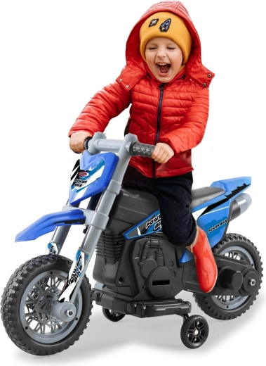 Kinder-Elektromotorrad Power Bike blau 6 V