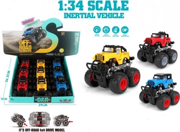 Offroad Plastikauto Jeep 1:34
