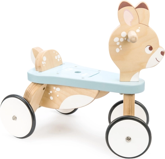 Erstes hölzernes Rutschfahrzeug Rehkitz Le Toy Van