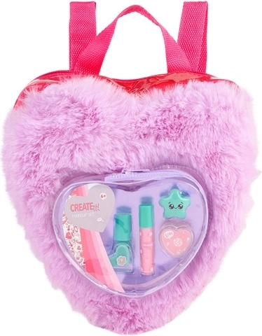 Plüschrucksack in Herzform