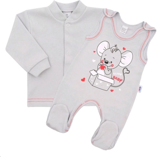 Baby-Set New Baby Mouse, grau