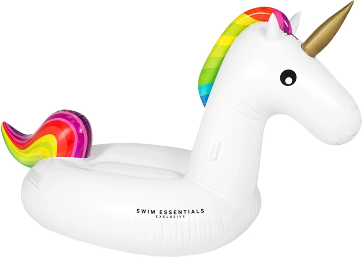 Swim Essentials aufblasbares Einhorn 180 × 80 cm